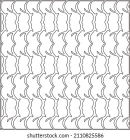 Abstract Geometric Pattern generative computational art illustration.Black and white pattern for wallpapers and backgrounds. line art.