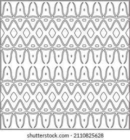 Abstract Geometric Pattern generative computational art illustration.Black and white pattern for wallpapers and backgrounds. line art.