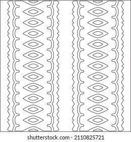 Abstract Geometric Pattern generative computational art illustration.Black and white pattern for wallpapers and backgrounds. line art.