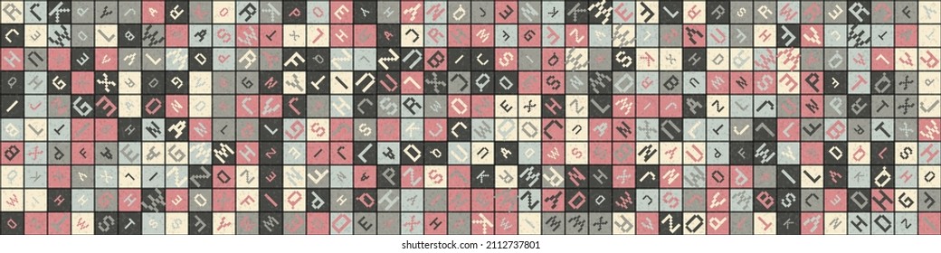 Abstract Geometric Pattern generative computational art illustration