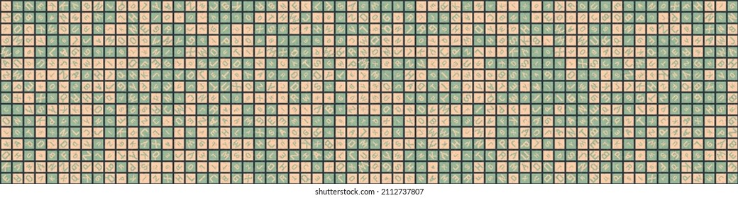 Abstract Geometric Pattern generative computational art illustration