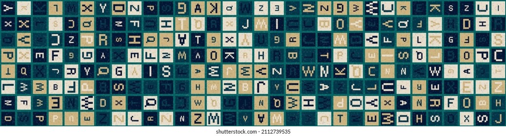 Abstract Geometric Pattern generative computational art illustration