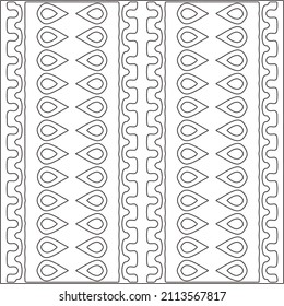 Abstract Geometric Pattern generative computational art illustration.Black and white pattern for wallpapers and backgrounds. line art.