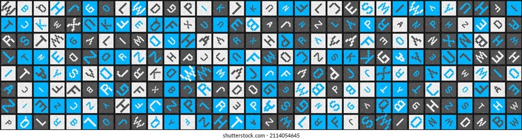 Abstract Geometric Pattern generative computational art illustration