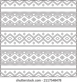 Abstract Geometric Pattern generative computational art illustration.Black and 
white pattern for wallpapers and backgrounds. line art.