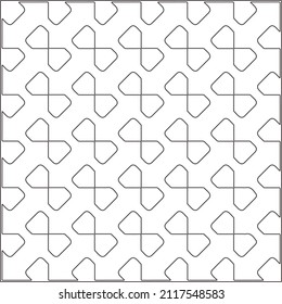 Abstract Geometric Pattern generative computational art illustration.Black and 
white pattern for wallpapers and backgrounds. line art.