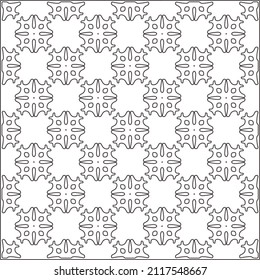 
Abstract Geometric Pattern generative computational art illustration.Black and 
white pattern for wallpapers and backgrounds. line art.