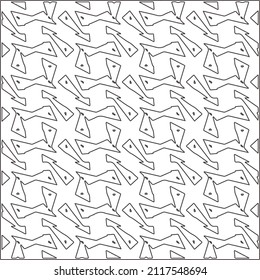 
Abstract Geometric Pattern generative computational art illustration.Black and 
white pattern for wallpapers and backgrounds. line art.