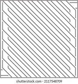 Abstract Geometric Pattern generative computational art illustration.Black and 
white pattern for wallpapers and backgrounds. line art.