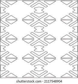 Abstract Geometric Pattern generative computational art illustration.Black and 
white pattern for wallpapers and backgrounds. line art.