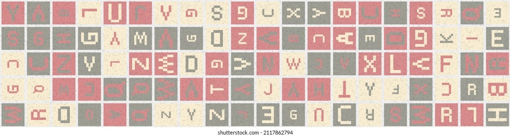 Abstract Geometric Pattern generative computational art illustration