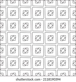 Abstract Geometric Pattern generative computational art illustration.Black and 
white pattern for wallpapers and backgrounds. line art.