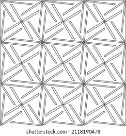 Abstract Geometric Pattern generative computational art illustration.Black and 
white pattern for wallpapers and backgrounds. line art.
