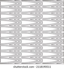 Abstract Geometric Pattern generative computational art illustration.Black and 
white pattern for wallpapers and backgrounds. line art.