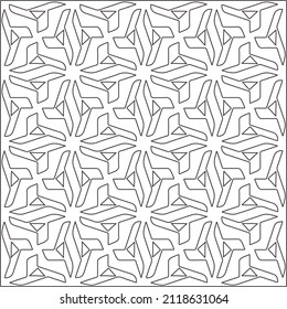 
Abstract Geometric Pattern generative computational art illustration.Black and 
white pattern for wallpapers and backgrounds. line art.