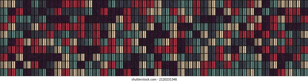 Abstract Geometric Pattern generative computational art illustration