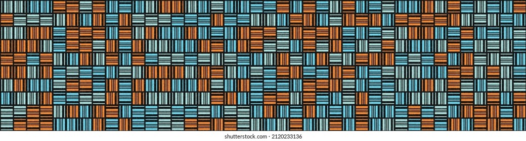 Abstract Geometric Pattern generative computational art illustration