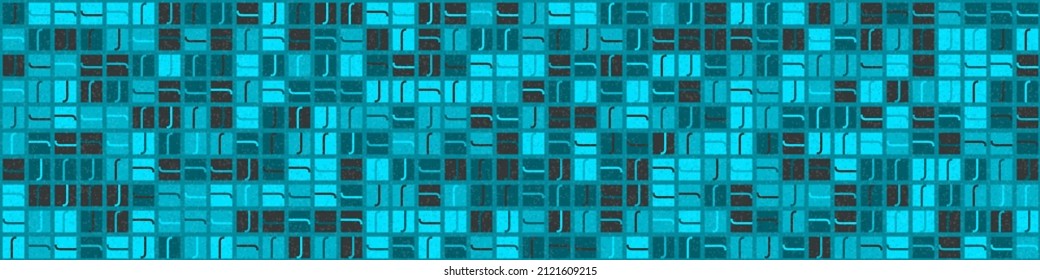 Abstract Geometric Pattern generative computational art illustration