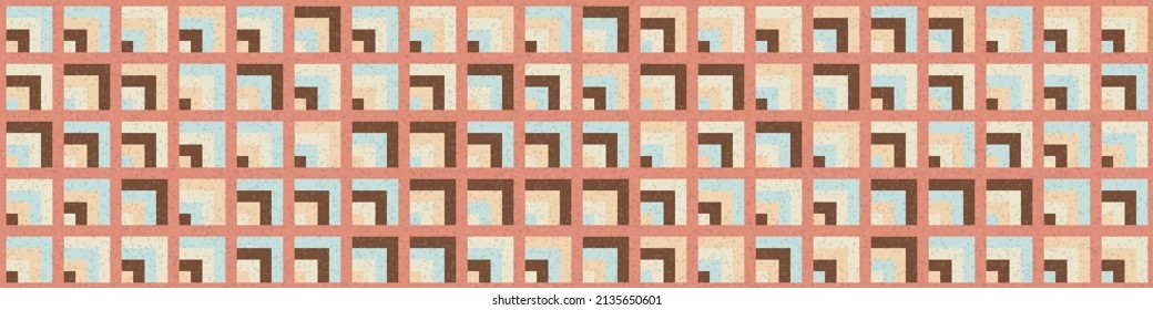 Abstract Geometric Pattern generative computational art illustration
