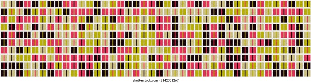 Abstract Geometric Pattern generative computational art illustration