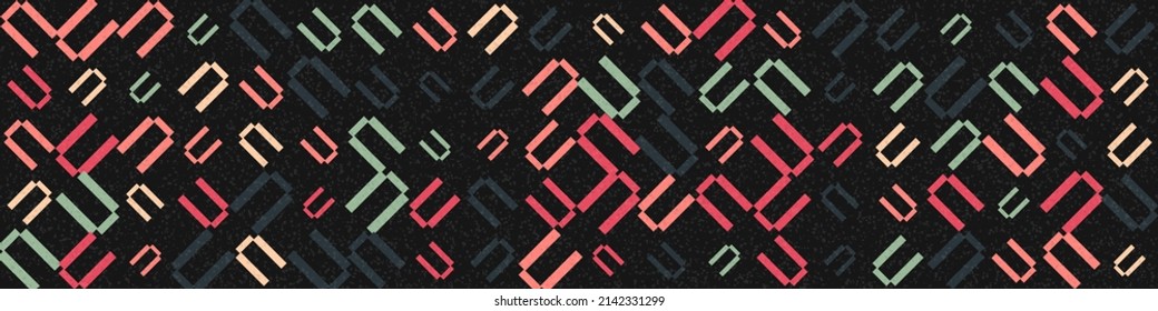 Abstract Geometric Pattern generative computational art illustration