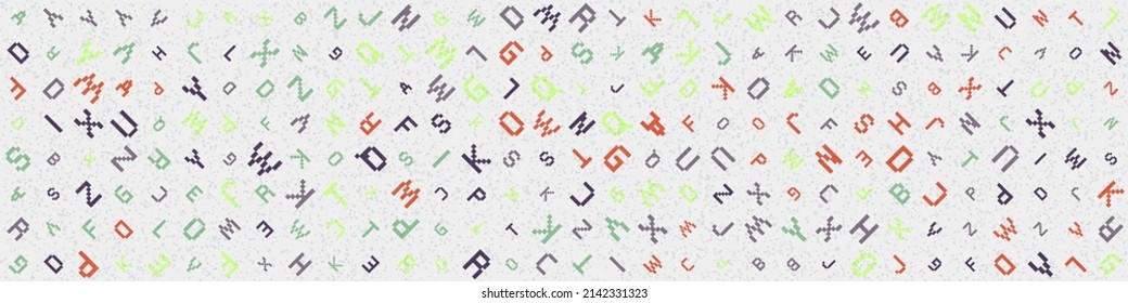 Abstract Geometric Pattern generative computational art illustration