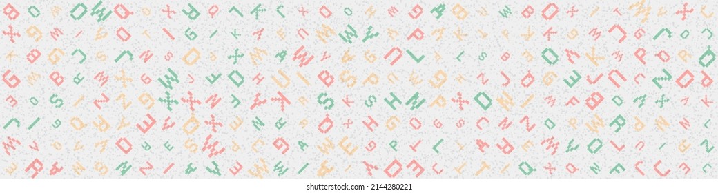 Abstract Geometric Pattern generative computational art illustration