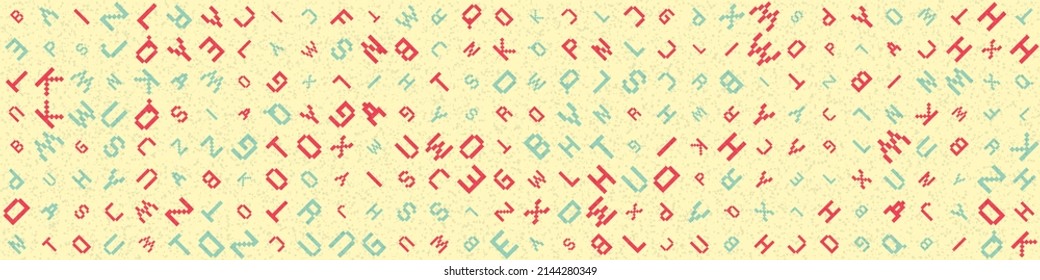 Abstract Geometric Pattern generative computational art illustration