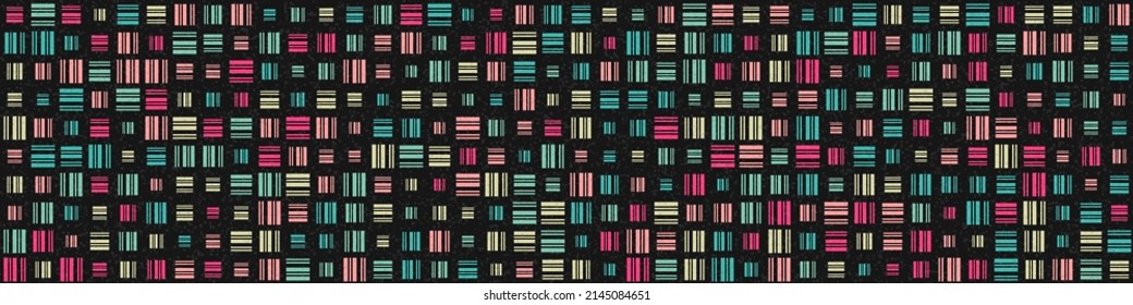 Abstract Geometric Pattern generative computational art illustration