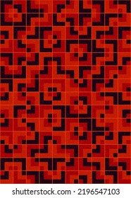 Abstract Geometric Pattern generative computational art illustration