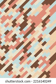 Abstract Geometric Pattern generative computational art illustration