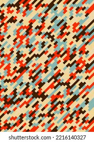 Abstract Geometric Pattern generative computational art illustration