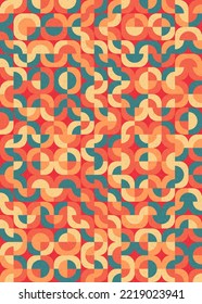 Abstract Geometric Pattern generative computational art illustration