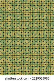 Abstract Geometric Pattern generative computational art illustration