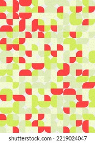 Abstract Geometric Pattern generative computational art illustration