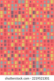 Abstract Geometric Pattern generative computational art illustration