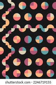Abstract Geometric Pattern generative computational art illustration