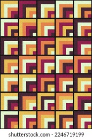 Abstract Geometric Pattern generative computational art illustration