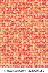 Abstract Geometric Pattern generative computational art illustration