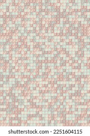 Abstract Geometric Pattern generative computational art illustration