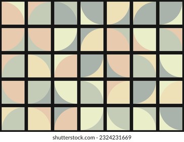 Abstract Geometric Pattern generative computational art illustration