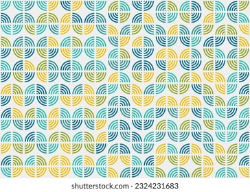 Abstract Geometric Pattern generative computational art illustration