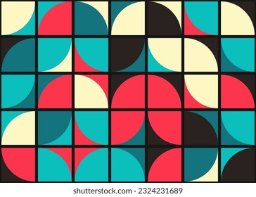 Abstract Geometric Pattern generative computational art illustration