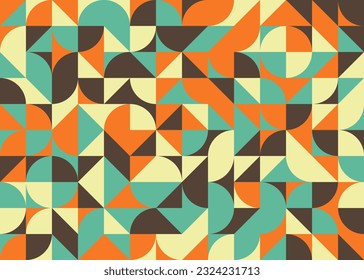 Abstract Geometric Pattern generative computational art illustration