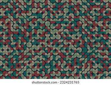 Abstract Geometric Pattern generative computational art illustration