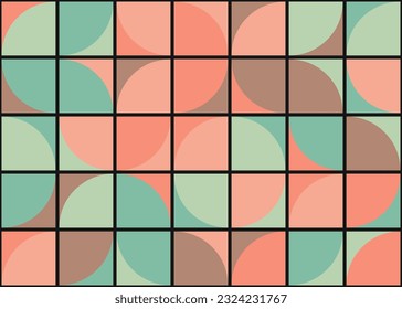Abstract Geometric Pattern generative computational art illustration