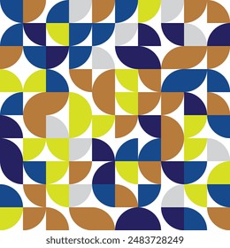 Abstract Geometric Pattern generative computational art illustration, Colourful easy pattern eps10