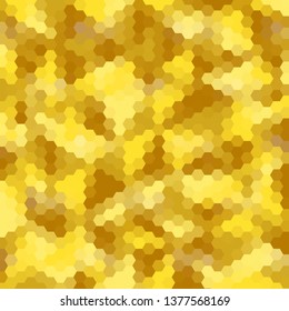 Abstract geometric pattern. Gold hexagon background