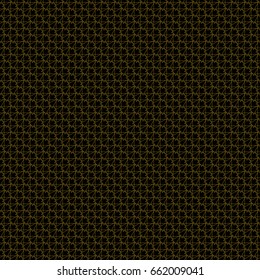 Abstract geometric pattern with gold yellow lines and shapes. Seamless background texture. Graphic modern endless pattern. Vector.