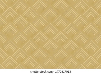 Abstract geometric pattern, Golden lines texture, elegant. Modern simple wallpaper, bright backdrop, graphic element. Vector illustration